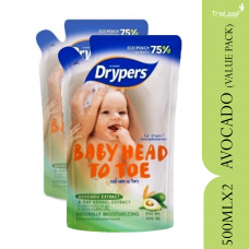 DRYPERS BABY HEAD TO TOE AVOCADO (500MLX2)