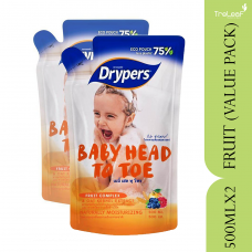 DRYPERS BABY HEAD TO TOE FRUIT (500MLX2)