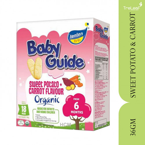 TEN TEN ORGANIC BABY GUIDE SWEET POTATO & CARROT 36GM