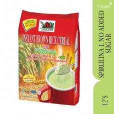 NATURE'S OWN BROWN RICE CEREAL DRINK WITH SPIRULINA NO SUGAR (30GMX12'S)