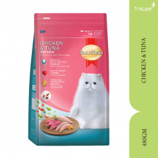 SMARTHEART CAT FOOD-CHICKEN&TUNA (480GM)