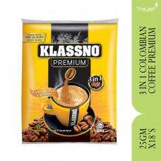 KLASSNO 3IN1 COFFEE COLOMBIAN PREMIUM (25GX18'S)