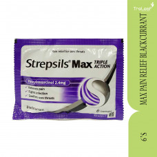 STREPSILS MAX PAIN RELIEF BLACKCURRANT (6'S)