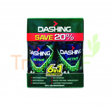 DASHING FOR MEN DEODORANT ROLL ON ACTIVE T/PACK (125ML) RM19.90