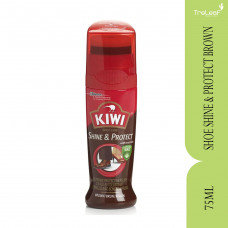 KIWI SHOE SHINE & PROTECT BROWN 75ML
