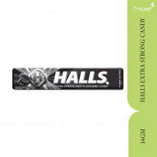 HALLS EXTRA STRONG CANDY 34GM