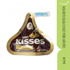 HERSHEY'S ICONIC KISSES MILK WITH ALMOND 36GM