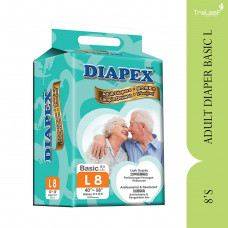 DIAPEX ADULT DIAPER BASIC L (8'S)