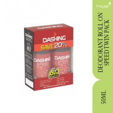 DASHING FOR MEN DEODORANT ROLL ON SPEED TWIN PACK (50ML)