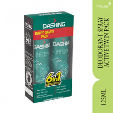DASHING FOR MEN DEODORANT BODY SPRAY ACTIVE TWIN PACK (125ML)