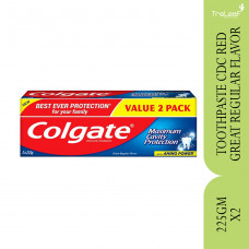 COLGATE TOOTHPASTE CDC RED GREAT REGULAR FLAVOR (225GM)