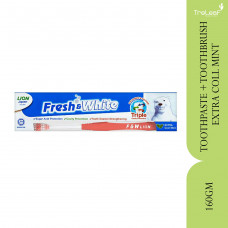 F&W TOOTHPASTE + TOOTHBRUSH EXTRA COOL MINT (160GM)