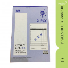 STATIONERY DOUBLE ACES BILL BOOK 5