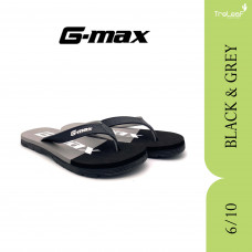 GMAX SLIPPERS FOR MEN 6/10 BLK/RED & BLK/GREY