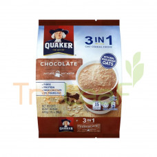 QUAKER 3IN1 OAT CEREAL DRINK CHOCOLATE 12(28GX15'S)